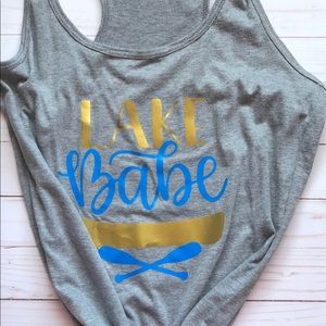 Lake babe tank top